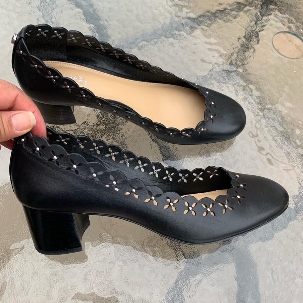 Michael Michael Kors Womens Thalia Leather Studded Dress Pumps size 7